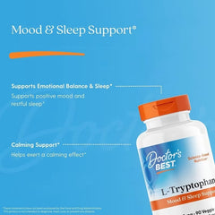 Doctor's Best, L-Tryptophan, 500 mg, 90 Veggie Caps
