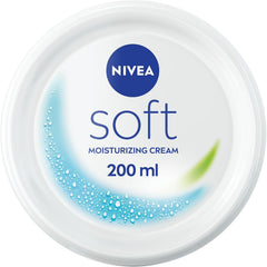 NIVEA Soft Moisturising Cream, A Moisturising Cream for Face, Body and Hands with Vitamin E and Jojoba Oil, Hand Cream Moisturises Deeply, All-Purpose Day Cream, Jar 200ml