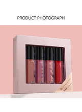 Huitich 4-Piece Glossy Hydrating Lip Gloss Set - Translucent Shine (Shade #01)