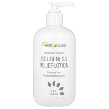 Mild By Nature fragrance-free roughness relief lotion pump bottle, 355 ml