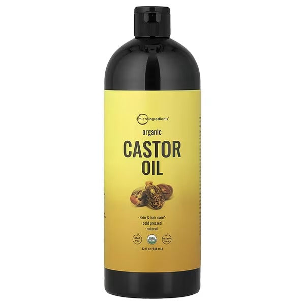 Micro Ingredients, Organic Castor Oil, 32 fl oz (946 ml)