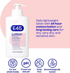 E45 MOISTURIZING BODY LOTION 500ML