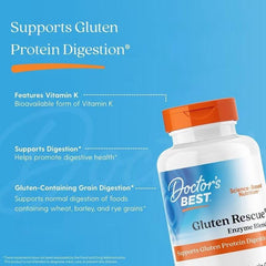 Dietary supplement bottle with orange cap and blue label on blue background graphic