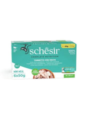 Schesir Complete & Balanced Nutrition Wet Cat Food in Jelly – Tuna with Seabreem, Multi Pack (6 × 50g)