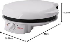 Geepas-Portable Design 1800W Pizza Maker with 32 Cm Non-stick Baking Plate & Power-On Indicator GPM2035