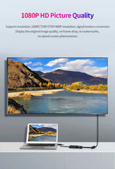 Mumzar DisplayPort to VGA adapter cable for 1080P HD picture quality and seamless signal conversion
