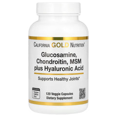 California Gold Nutrition glucosamine chondroitin MSM hyaluronic acid capsules for healthy joints support