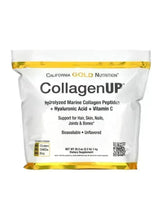 CollagenUP hydrolyzed collagen supplement pouch, unflavored powder, front label