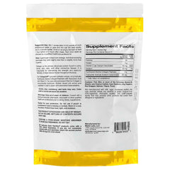 California Gold Nutrition resealable white and gold pouch showing supplement facts label for marine collagen peptides supplement