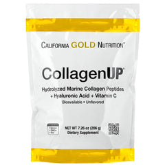 California Gold Nutrition CollagenUP hydrolyzed marine collagen peptides supplement unflavored pouch