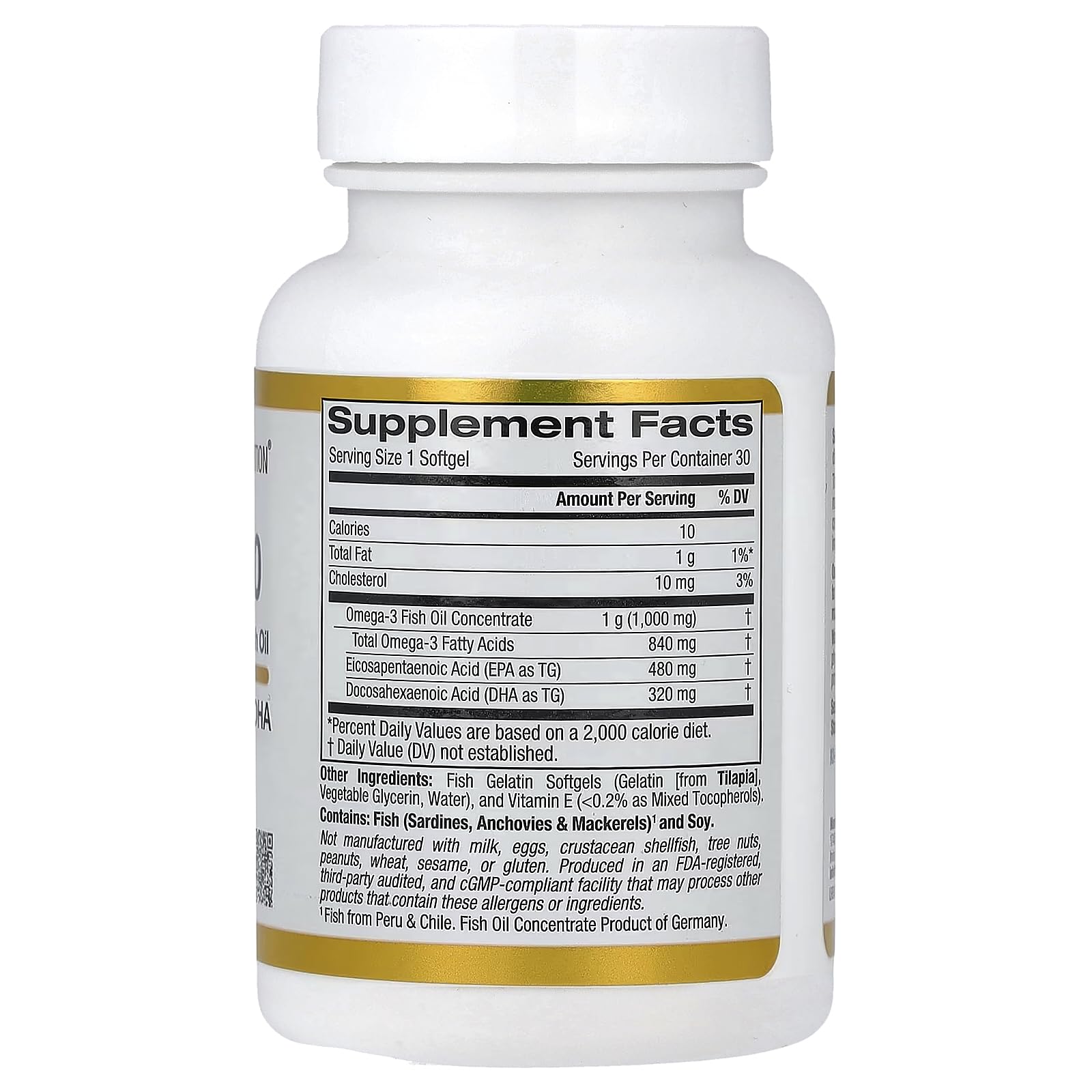 Madre Labs Omega 3 Fish Oil Supplement UAE in softgel form for heart health and wellness