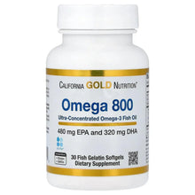 Omega-3 fish oil softgel bottle with gold-and-white label, 30 gelatin softgels