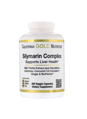 California Gold Nutrition Silymarin Complex Supplement UAE for liver health in 360 veggie capsules