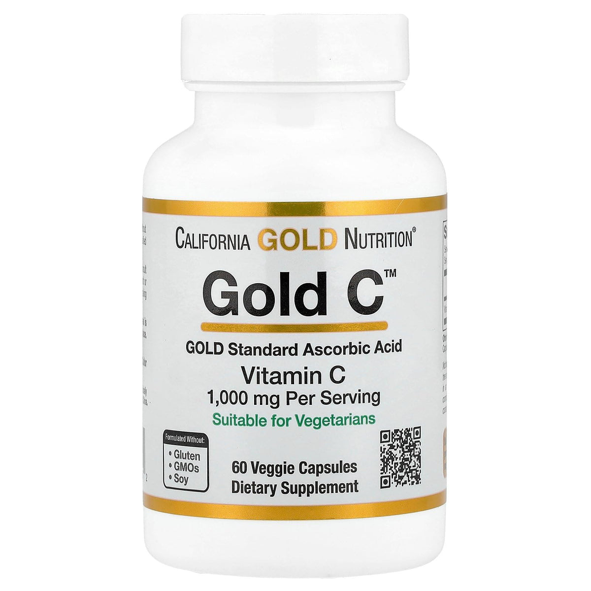 California Gold Nutrition Vitamin C 1000mg capsules UAE in a 60 veggie capsule bottle for dietary support
