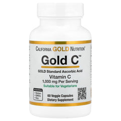 California Gold Nutrition Vitamin C 1000mg capsules UAE in a 60 veggie capsule bottle for dietary support