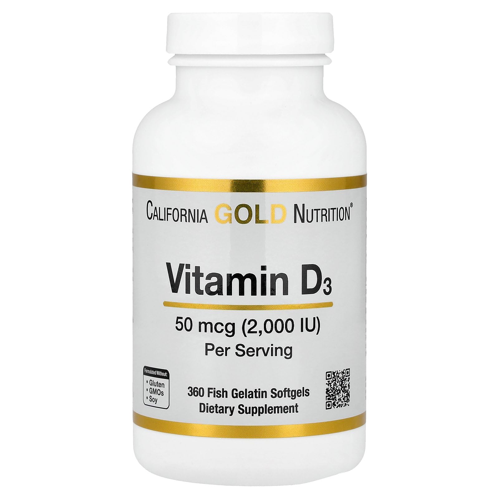 California Gold Nutrition Vitamin D3 2000 IU supplements UAE with 360 softgels for dietary support