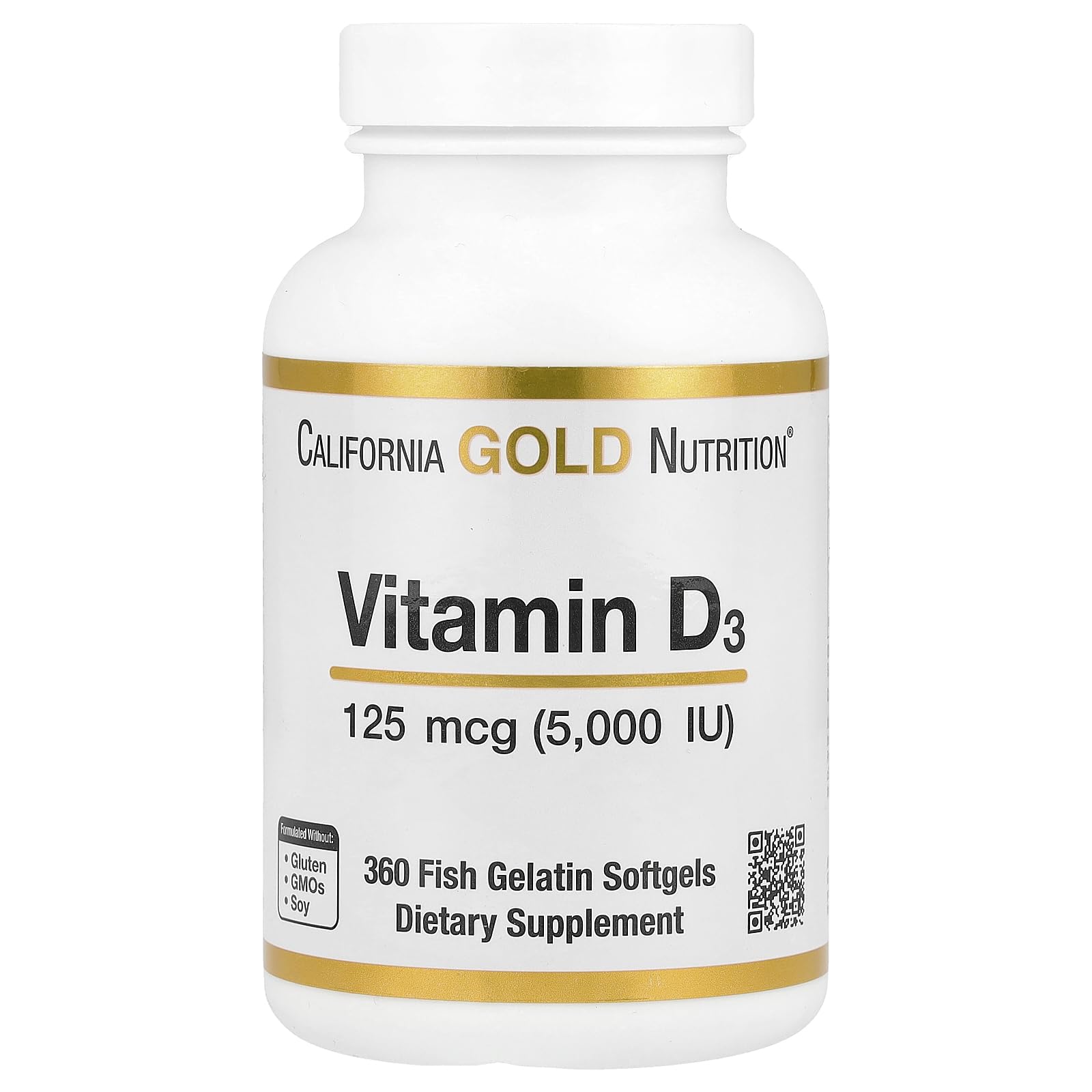 California Gold Nutrition Vitamin D3 capsules UAE with 125 mcg of essential vitamin for immune health
