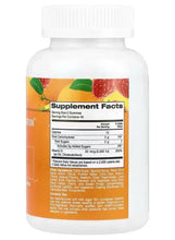Vitamin D3 gummy supplement bottle showing Supplement Facts panel