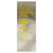 IN2U her perfume box with large gold CKIN2U typography