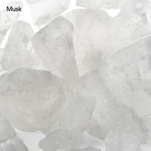 CK One deodorant stick scent note: musk crystals