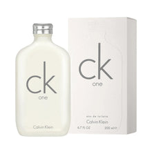 Cream eau de toilette bottle with silver cap and matching CK One 200 ml box