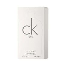 Cream CK One eau de toilette box with logo and 200 ml printed