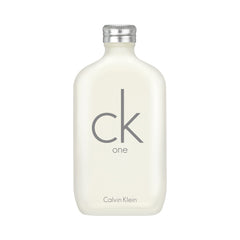 CK One unisex Eau De Toilette 200ml by Calvin Klein in frosted glass bottle with silver cap