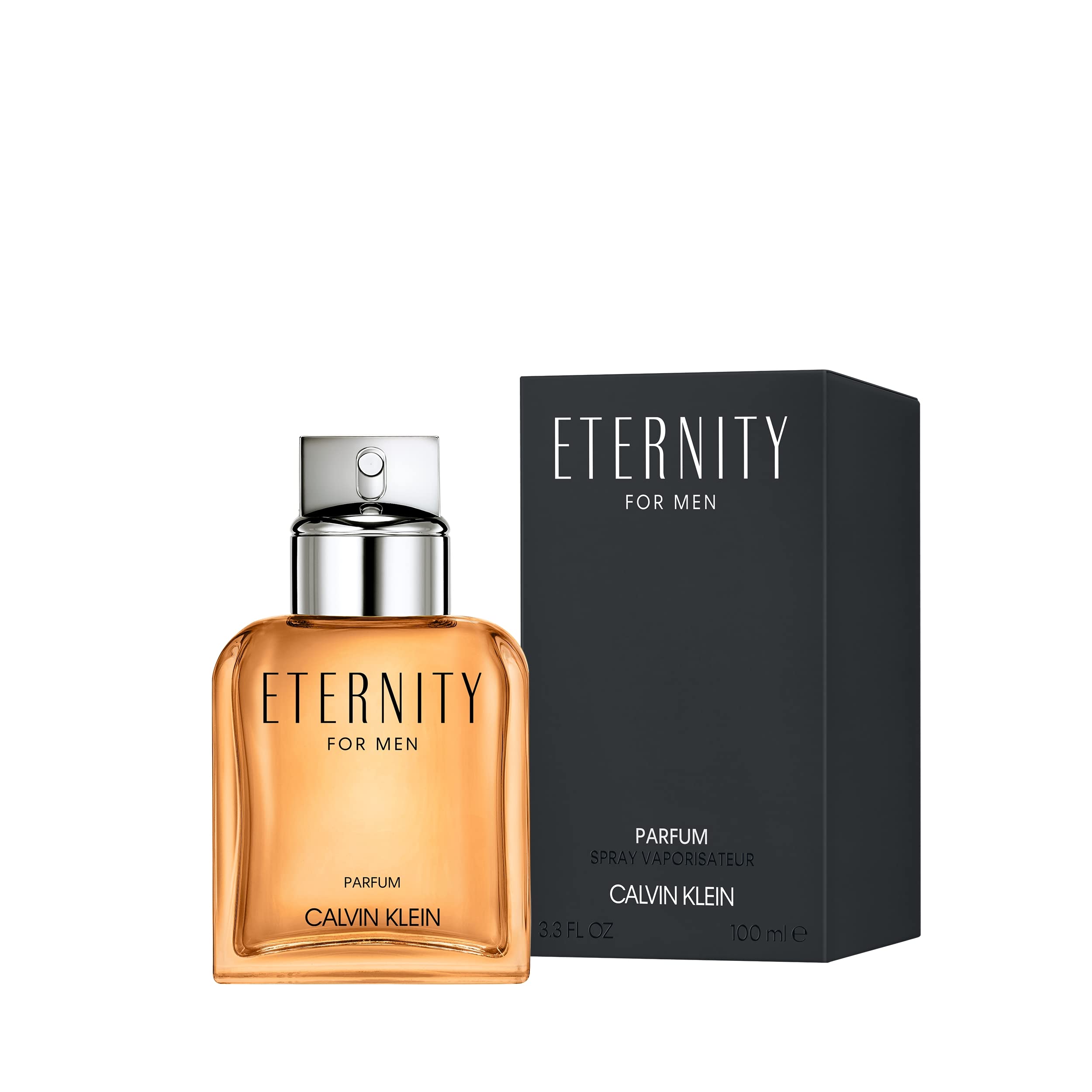 Eternity Eau de Parfum 100ml Calvin Klein in a stylish bottle with a sleek box packaging