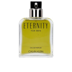 Calvin Klein Eternity perfume for men in a stylish glass bottle with a silver cap