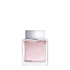 Calvin Klein Euphoria for men perfume bottle with light pink fragrance and silver cap