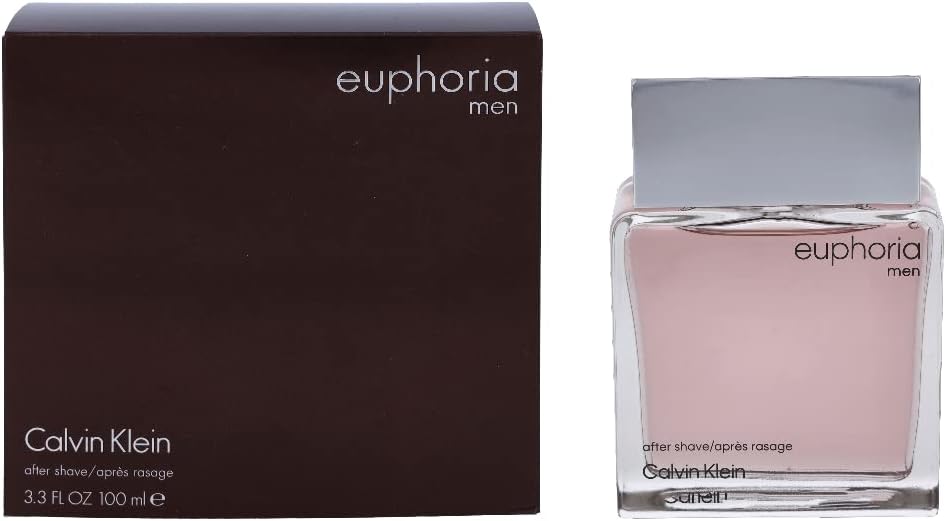 Calvin Klein Euphoria men aftershave balm in a sleek bottle with a modern design and elegant packaging