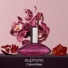 Calvin Klein Euphoria perfume 30ml in a purple bottle with floral and fruity accents