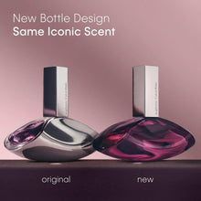 Calvin Klein Euphoria Eau de Parfum: two bottles with mirrored caps, magenta and dark