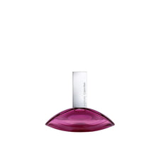 Calvin Klein Euphoria Eau de Parfum bottle, magenta glass with white cap