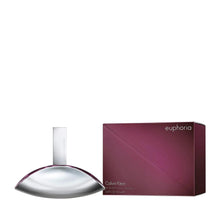 Pink glass perfume bottle with white cap and maroon matching box