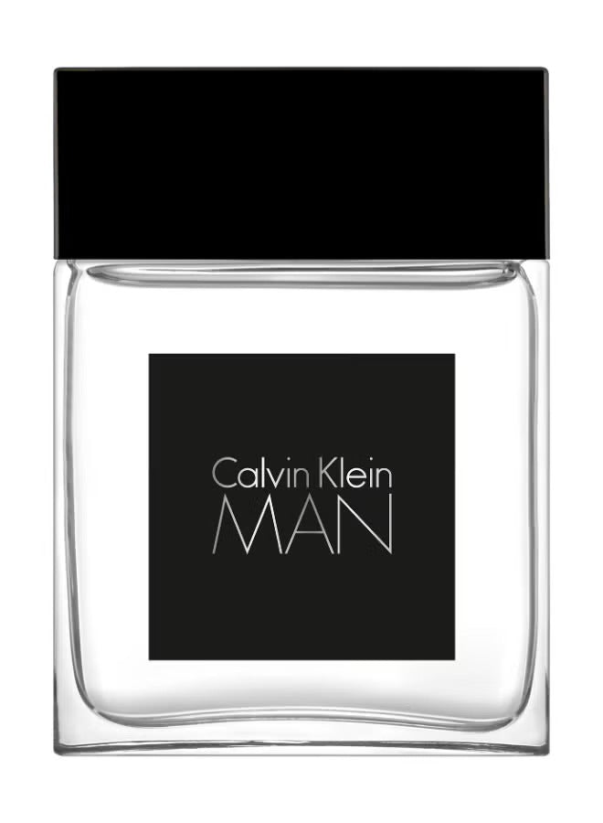 Calvin Klein Man Eau De Toilette 100ml in a sleek glass bottle for a modern fragrance experience