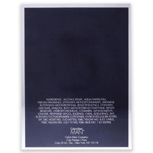 Calvin Klein Man eau de toilette spray box back with ingredients and product details