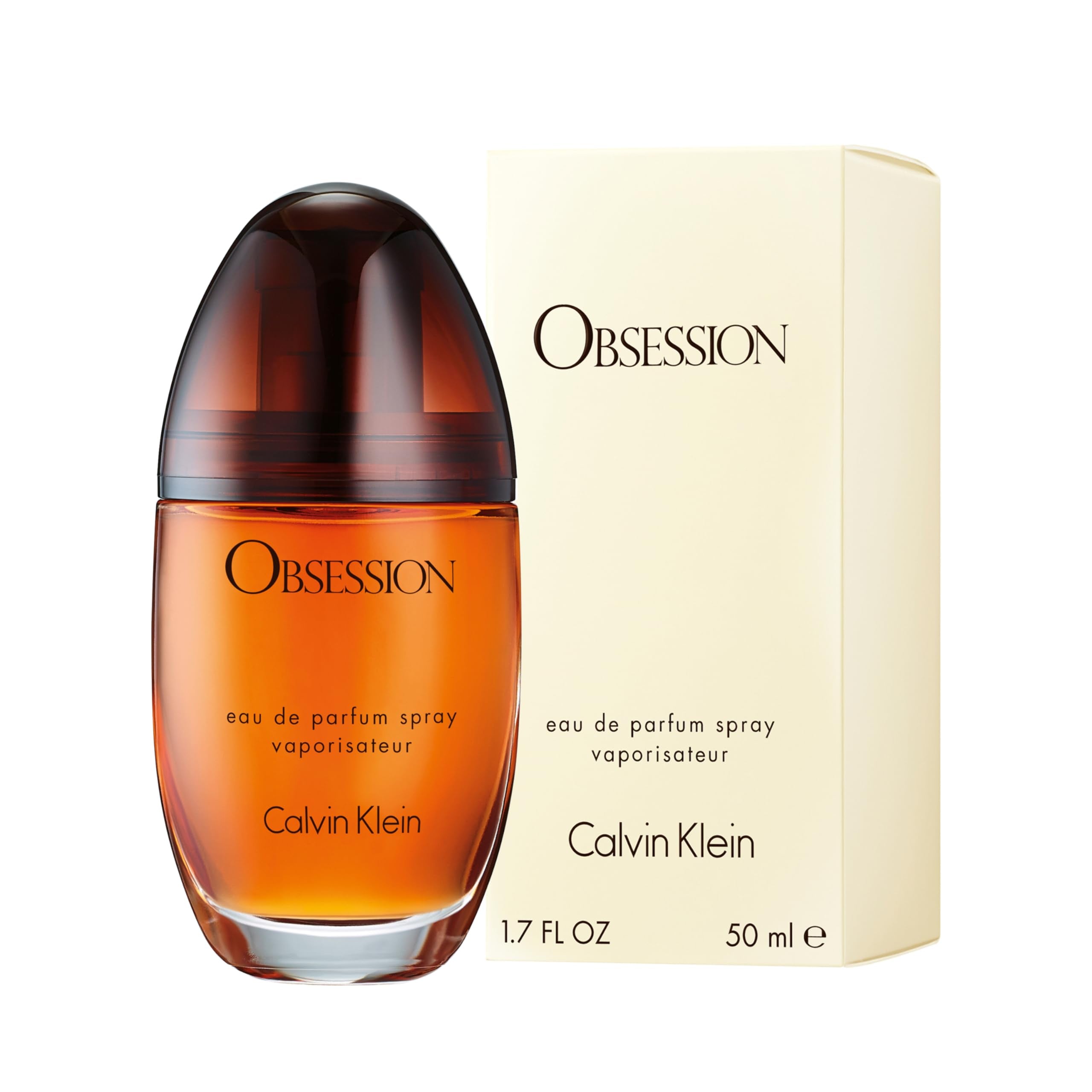 Calvin Klein Obsession perfume for women in a stylish bottle with a sleek design and elegant packaging