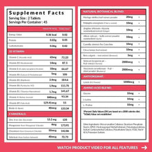Carbamide Forte vegan collagen supplement Supplement Facts nutrition label panel