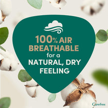 Air-breathable organic cotton topsheet liner badge for natural, dry feeling