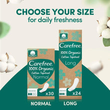 Organic cotton topsheet liner boxes: normal x30 and long x24, unscented