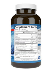 Carlson MSM powder for joint support in a large brown bottle with nutritional facts listed.