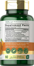 Carlyle Turmeric Ginger Complex 3000mg supplement bottle with Supplement Facts panel