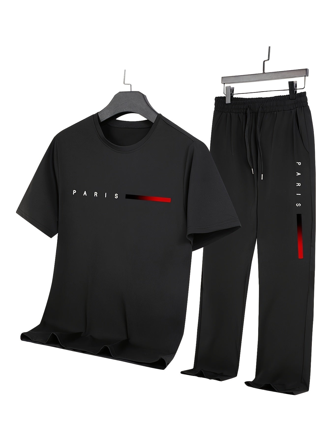 Casual Paris Print Two - Piece Outfit Track Suit - Mumzar