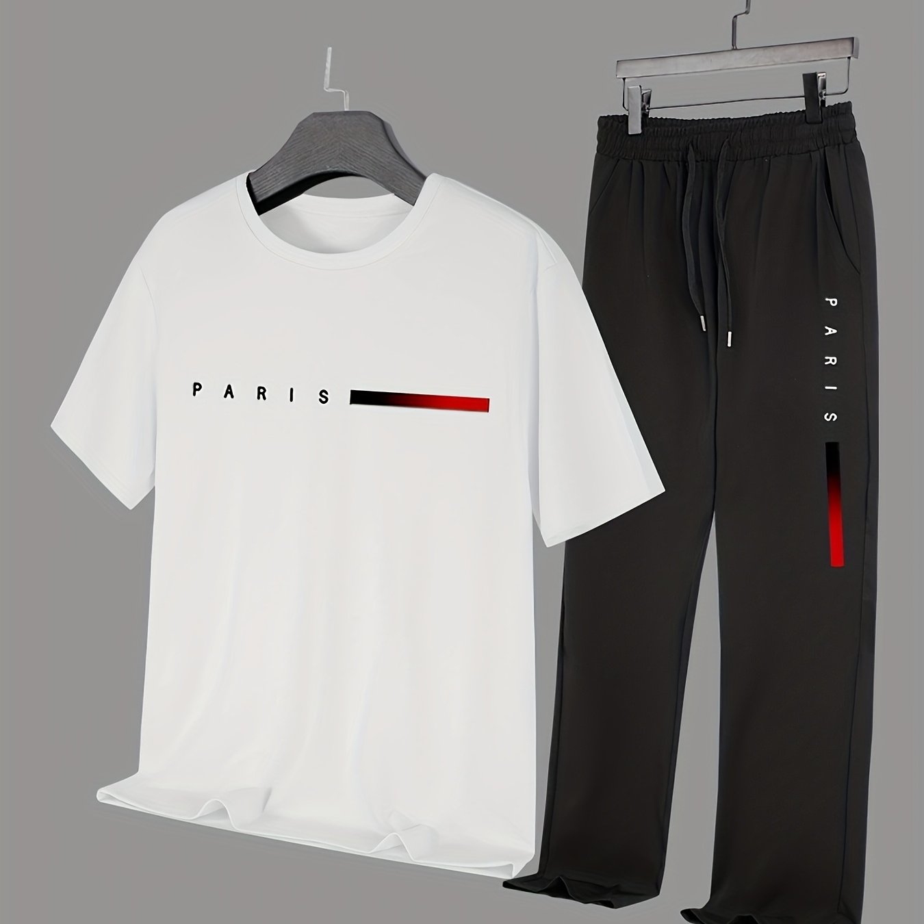 Casual Paris Print Two - Piece Outfit Track Suit - Mumzar