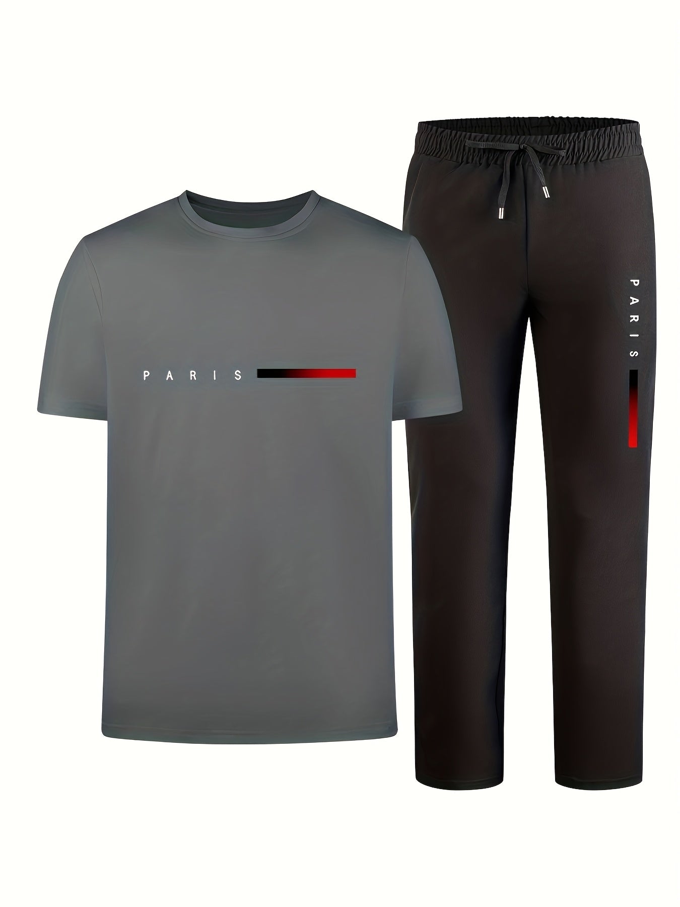 Casual Paris Print Two - Piece Outfit Track Suit - Mumzar