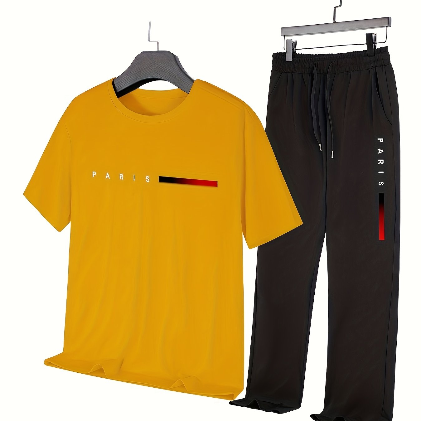 Casual Paris Print Two - Piece Outfit Track Suit - Mumzar