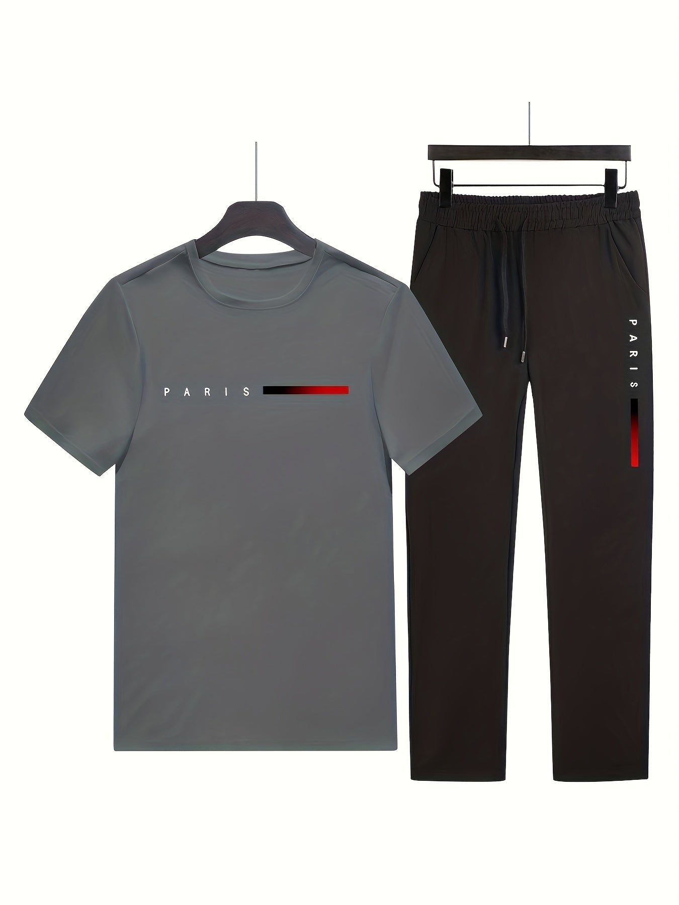 Casual Paris Print Two - Piece Outfit Track Suit - Mumzar
