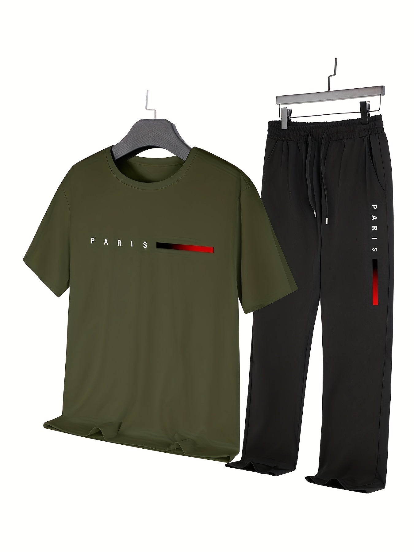 Casual Paris Print Two - Piece Outfit Track Suit - Mumzar