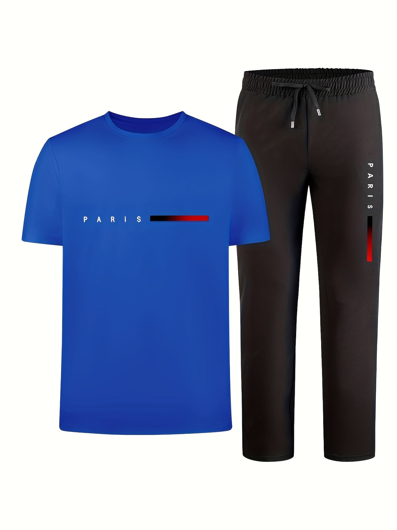 Casual Paris Print Two - Piece Outfit Track Suit - Mumzar